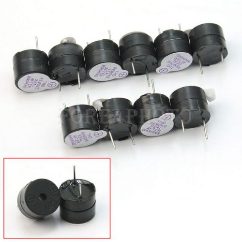High quality industrial electronic 10 pcs black color 5v active buzzer continous for sale