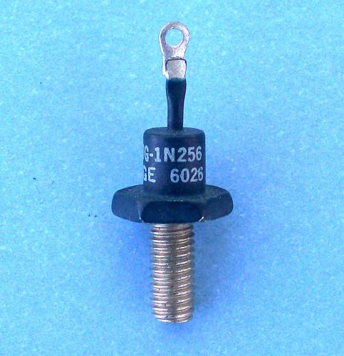 1N256 General Elect Silicon Rectifier 570V 200mA DO-4 Cathode Case - Vintage NOS