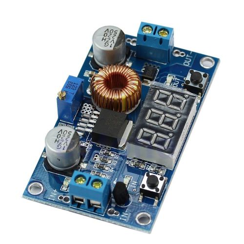 LED Driver With Red Voltmeter Adjustable Power Step-down Charge Module  5A CC/CV