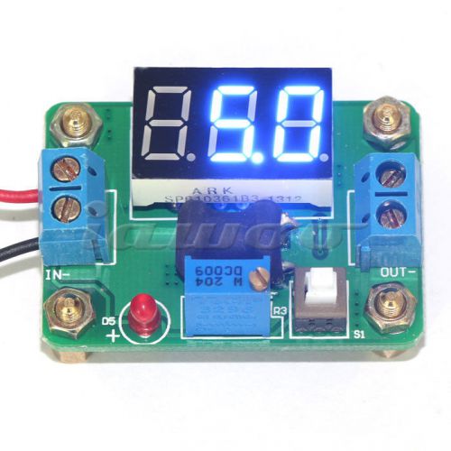 High Efficient Buck Voltage Regulator Blue Voltmeter DC 4.5-24V to 0.93-20V 2A