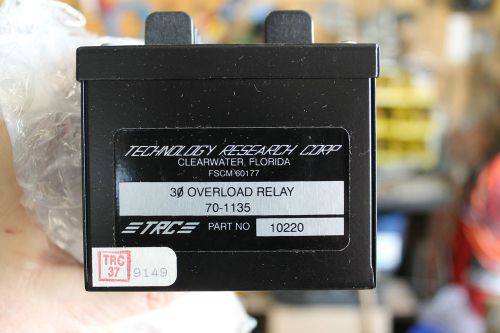 NOS TECHNOLOGY RESEARCH CORP. 70-1135 30 Overload Relay 10220