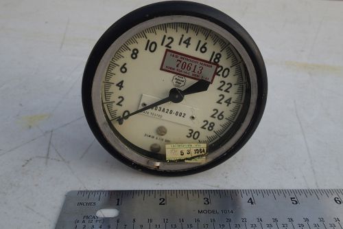 Acco helicoid 3.5&#034; 0-30 pressure gauge 903a20-003  w-30 north american aviation for sale