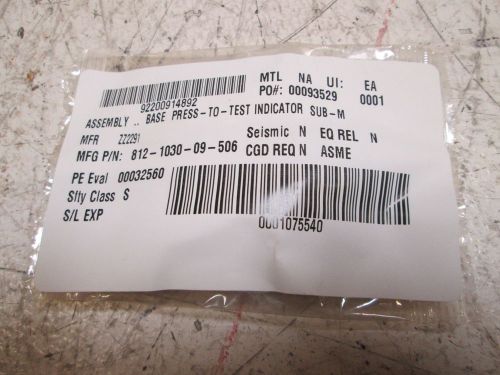 DIALIGHT 812-1030-09-506 INDICATOR *NEW OUT OF BOX*