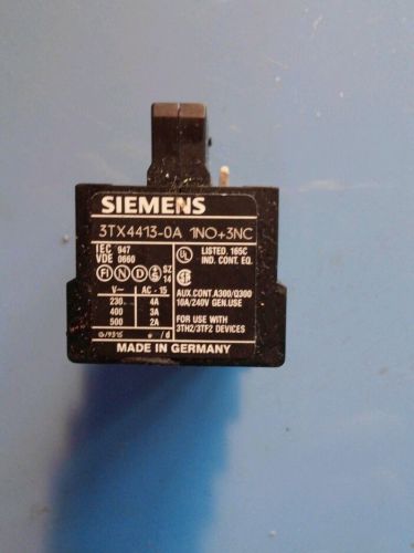 Siemens 3tx4413-0a  aux block for sale