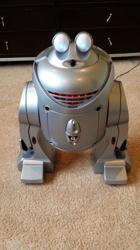 Roboscout personal robot by sharper image with trays (looks like r2d2) for sale