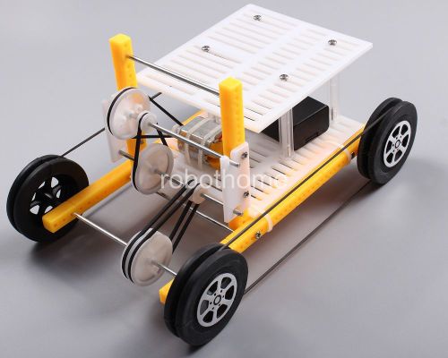 Diy car toy car pulley power-driven educational hobby robot puzzle iq gadget for sale
