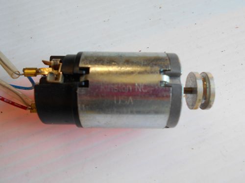 Vintage 12vdc motor buchler used tested made in usa 2 wire diy enclosed brush for sale