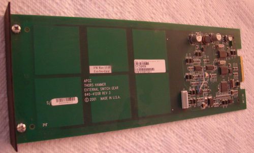 APCC SY CBTMON 640-4120B Rev 3 External Switch Gear  Board