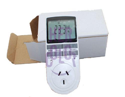 Au plug in digital programmable timer socket time switch 10a 7 day week for sale