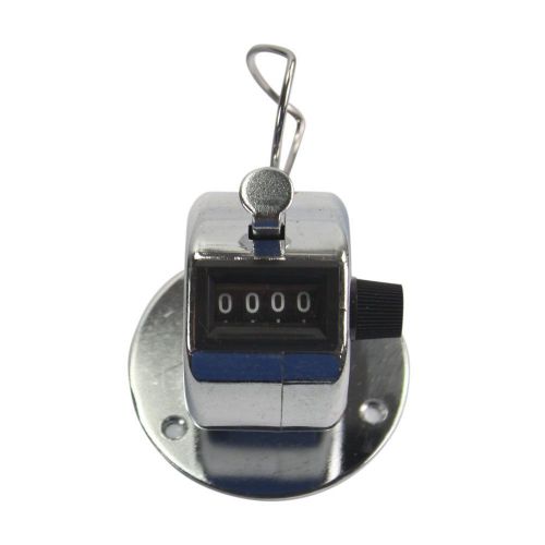 New Hand Held Tally Counter 4 Digit Number Clicker Golf