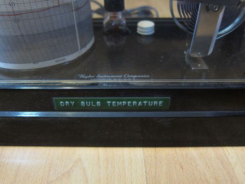 Vintage Taylor Instrument  Thermograph Recording Thermometer