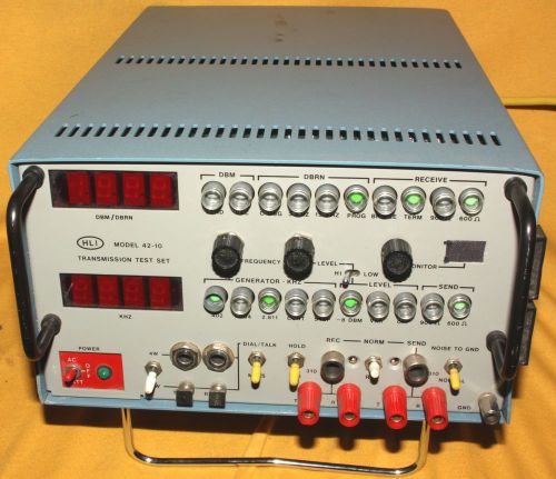 Western Union Hekimian HLI Model 42-10 Portable Transmission Test Set + Battery