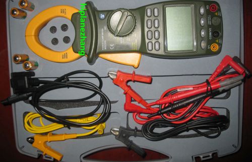 Three Phase Power Clamp Meter Harmonics Tester True RMS 1000A 600KW RS232 MS2205