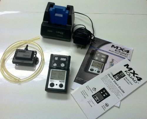 Industrial Scientific 4 Gas (O2-LEL-H2S-CO) I-QUAD MX4,Tested &amp; Work Ready