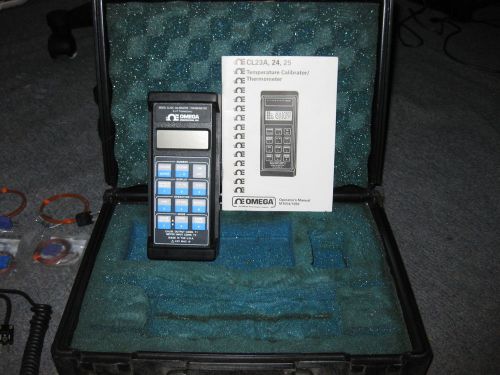 Omega calibrator cl23a digital  / thermometer model cl23a    case &amp; manual for sale