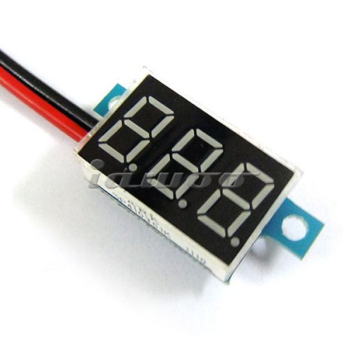 Dc 3.6-17v red led digital voltage panel meter for car moto and diy etc for sale
