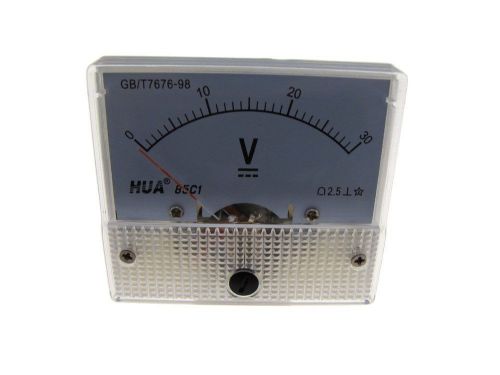 DC 30V Analog Needle Panel DC Voltage Voltmeter  85C1