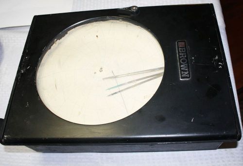 Vintage Honeywell Brown Instruments Thermal Circular Chart Recorder