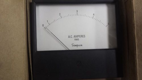 Simpson Model 2154 New In Box Panel Ammeter 0-5 Amps
