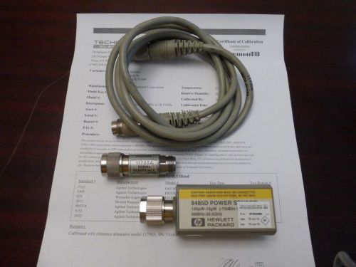Hp agilent 8485d 50mhz - 26.5ghz rf power sensor (-70 to -20 dbm) - calibrated! for sale