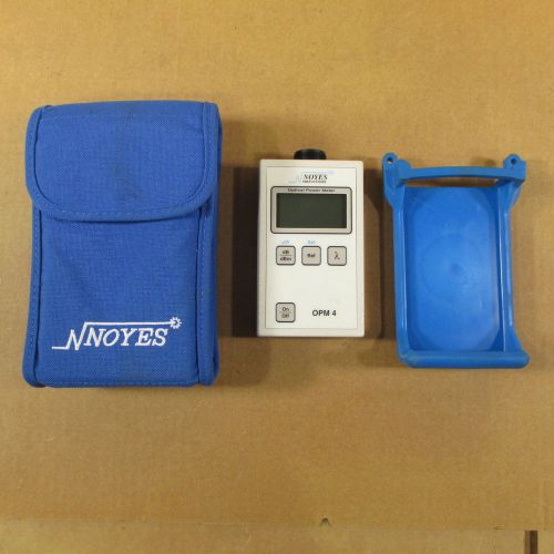 OPM 4 Optical Power Meter NOYES FIBER SYSTEMS OPM4-4C + Cover + Carry Case