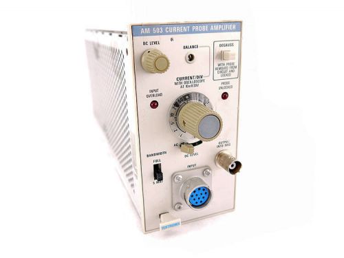 Tektronix AM503 Current Probe Amplifier Plug-In Oscilloscope Module 100MHz 10mV