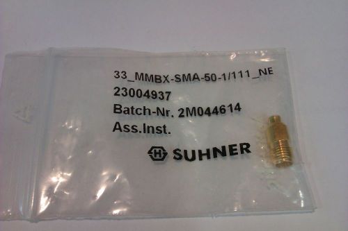 NEW HUBER+SUHNER 33_MMBX-SMA-50-1/111_NE 23004937 MMBX-SMA Adapter - DC to 6GHz
