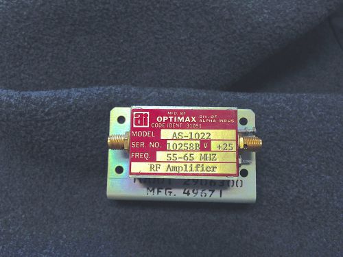 OPTIMAX AS-1022 RF Amplifier, New