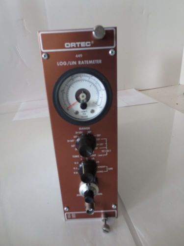 Ortec 449 Log-Lin Ratemeter NIM Bin Module Nuclear Radiation Plug-in