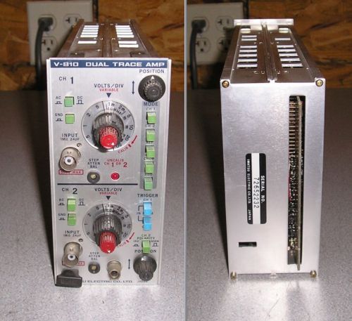 Iwatsu V-810 Dual Trace Amplifier Oscilloscope Plug-In Module