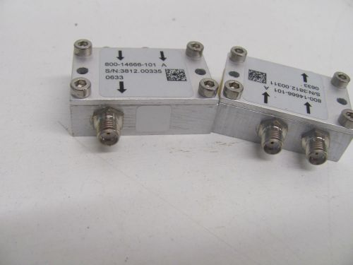 LOT OF 2 POWERWAVE 800-14666-101 HYBRID COMBINER 3 dB 800-960 MHz CONNECTOR SMAF
