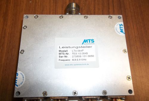 MTS Leistungsteiler LT4-584P Power 4 Way Splitter 500 to 2900 MHz