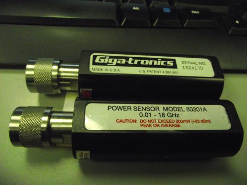 (2) Giga-Tronics 80301A Power Sensor 0.01-18 GHz