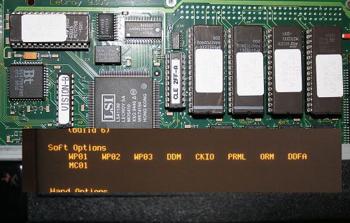 Options for LeCroy 9354, 9374, 9384: chip gives WP01, WP02, WP03, MC01, more