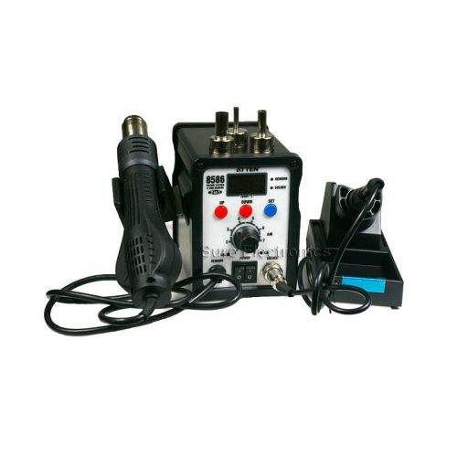 AT8586 2-in-1 SMD Hot Air Rework Station Soldering Station Express Shipping ESD