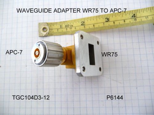 WAVEGUIDE ADAPTER WR75 TO APC-7 SYSTROM DONNER DBFA-059