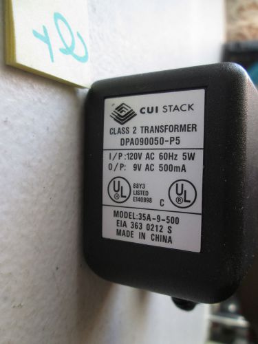 NEW IN PKG CUI STACK AC ADAPTER POWER SUPPLY 35A-9-500  (181-1)