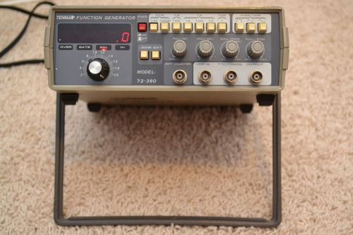 TENMA MODEL # 72-380 FUNCTION GENERATOR - TESTED - POWERS ON - NOTE ON DISPLAY