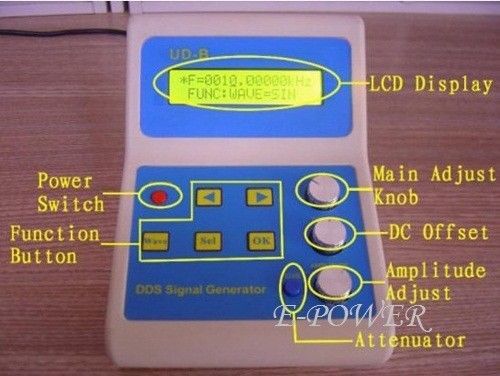 Udb1108s mhz with frequency sweep function dds function signal generator source for sale
