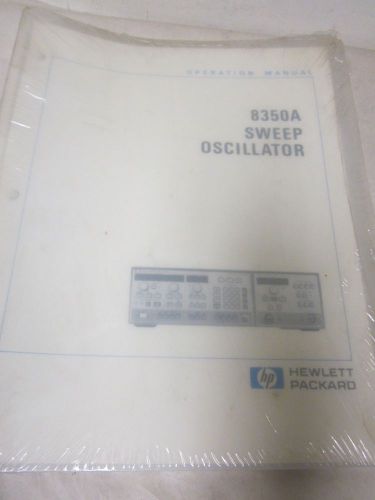 HEWLETT PACKARD 8350A SWEEP OSCILLATOR OPERATING MANUAL(A85,T2-75)