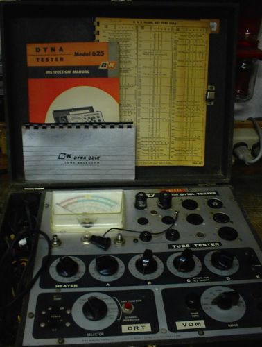 Vintage b &amp; k dyna tube tester 625 audio amplifier h-fi stereo test equipment for sale
