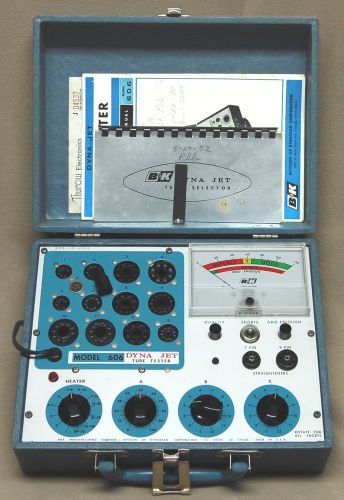 B&amp;K Precision 606 Dyna-Jet Tube Tester  Instruction Manual &amp; Schematic on CD