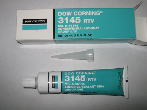 Dow Corning 3145 RTV Adhesive/Sealant/Gray, 3 oz. tube, New