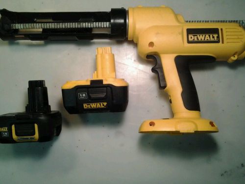 Dewalt dc545k 18v - 310ml adhesive caulk gun and 2 18v lithium ion batterys. for sale