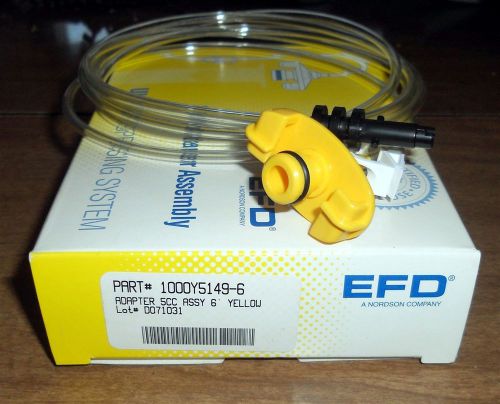 Genuine 5cc efd barrel syringe dispenser adapter 1000y5149-6 yellow for sale