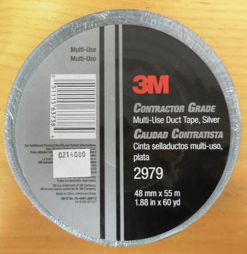 3M 051115-63738-4 2979 Contractor Grade Silver Duct Tape 1.88&#034; X 60 YD.