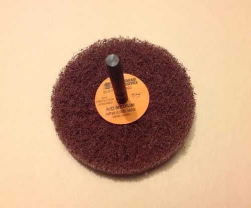 3&#034; x 1 ply x 1/4&#034; - buff and blend scrubber wheel -standard abrasives -880413 for sale