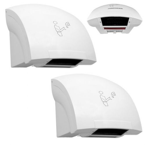 2 PC Restaurant Hands Free Infrared Automatic Hand Dryers Bathroom Restroom 110v