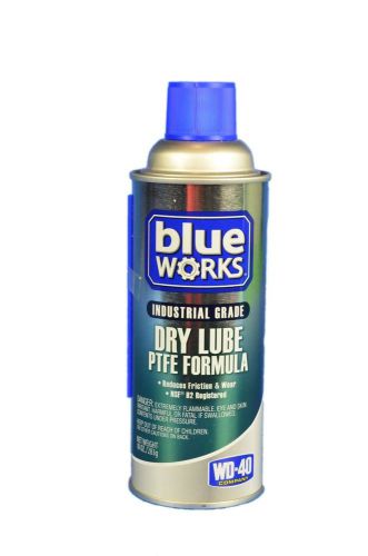 NEW blue WORKS 110245 Industrial Grade Dry Lube PTFE Spray, 10 oz. (Pack of 12)