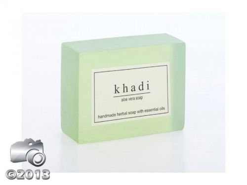 Khadi 100% pure herbal aloevera soap moisturizer &amp; revitalizer of skin (125gm) for sale